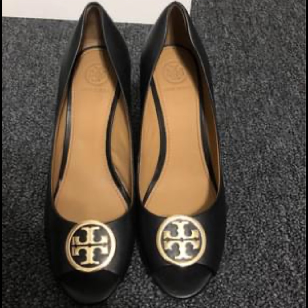 Tory Burch peep toe shoes